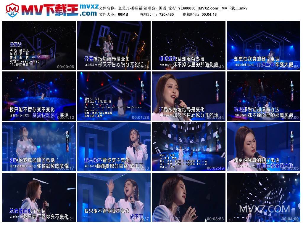 金美儿-委屈话(演唱会)_国语_流行_YE600856